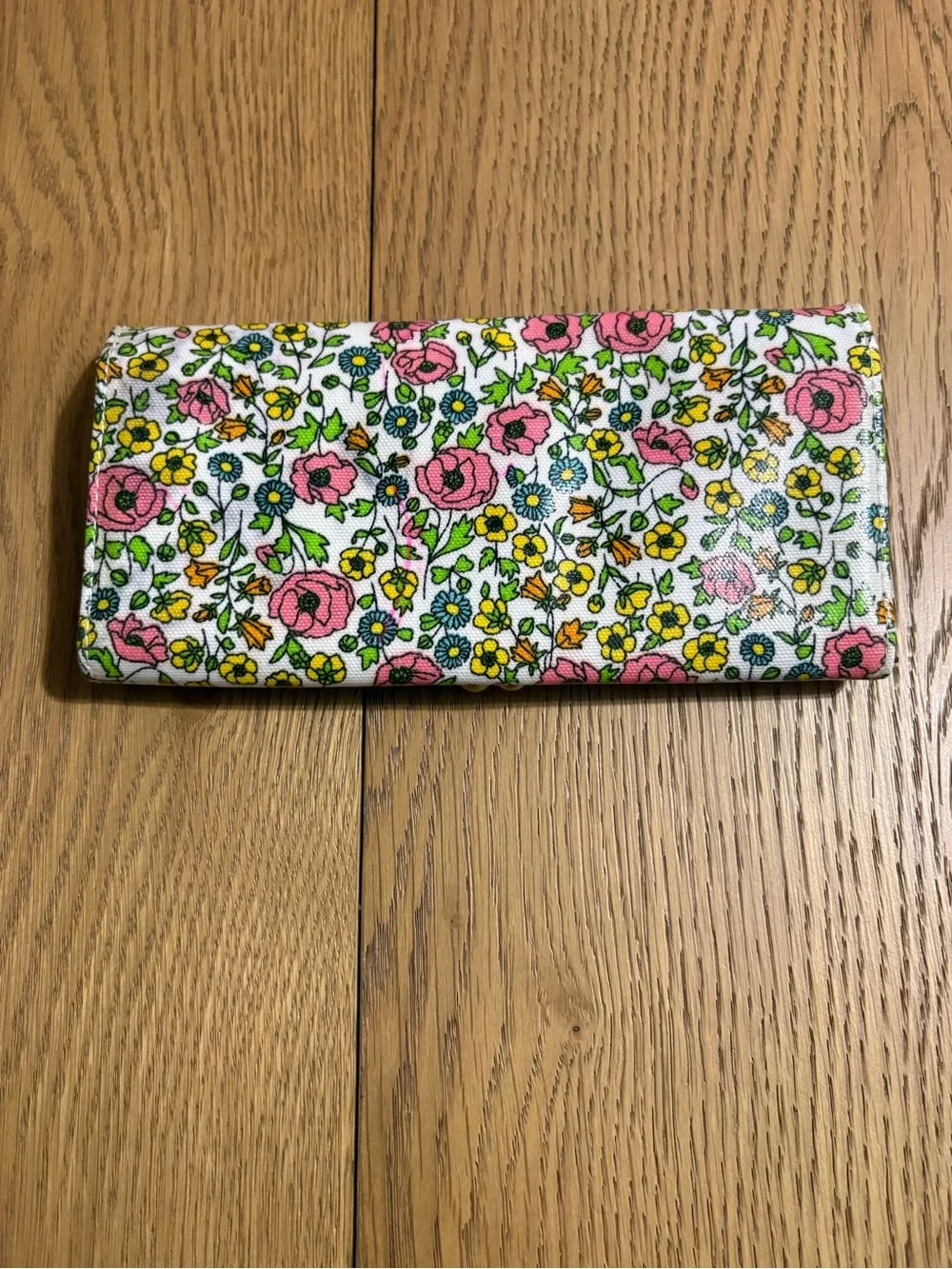 Liberty of London Floral Kiss-Lock Wallet in Pink, Yellow & Green